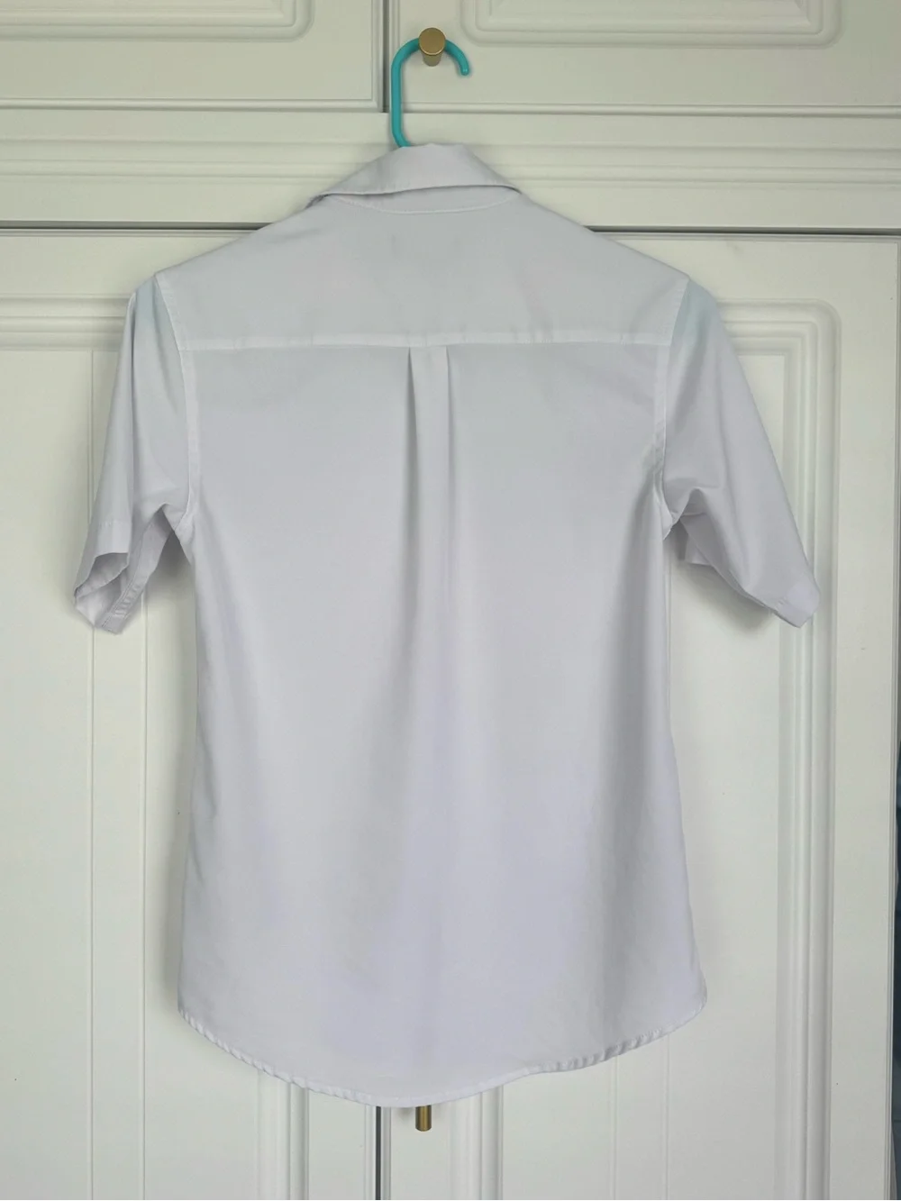 Nautica Boys Short Sleeve Button-Down Shirt in White ✨5 for $15!✨ school uniform
